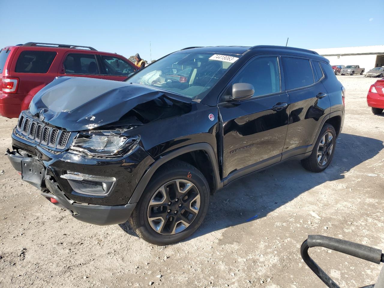 Image 1 of 2018 JEEP COMPASS TRAILHAWK 2018 with VIN 3C4NJDDB6JT442081