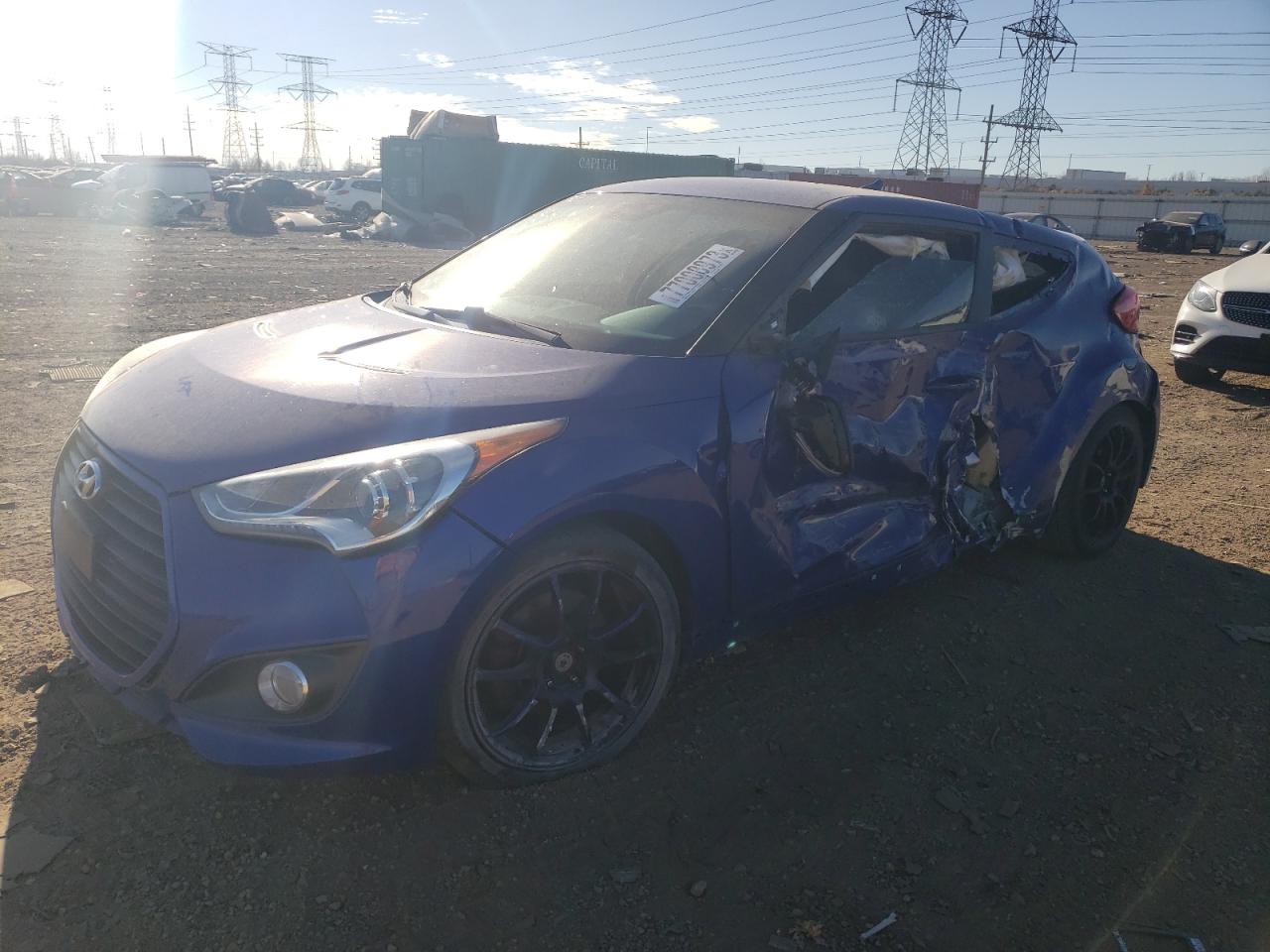 Image 1 of 2013 HYUNDAI VELOSTER TURBO 2013 with VIN KMHTC6AE1DU163641