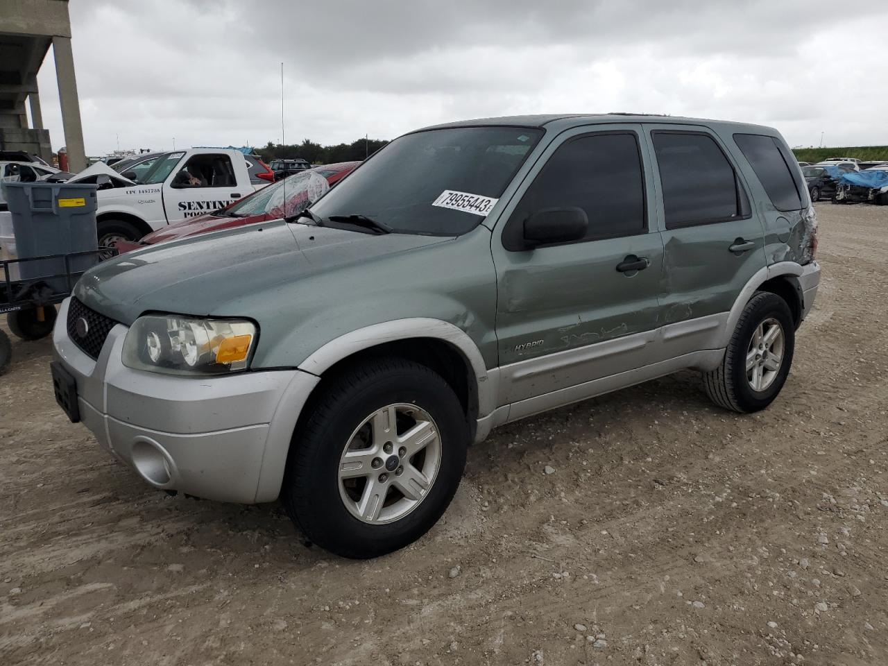 Image 1 of 2007 FORD ESCAPE HEV 2007 with VIN 1FMCU59H37KB60908