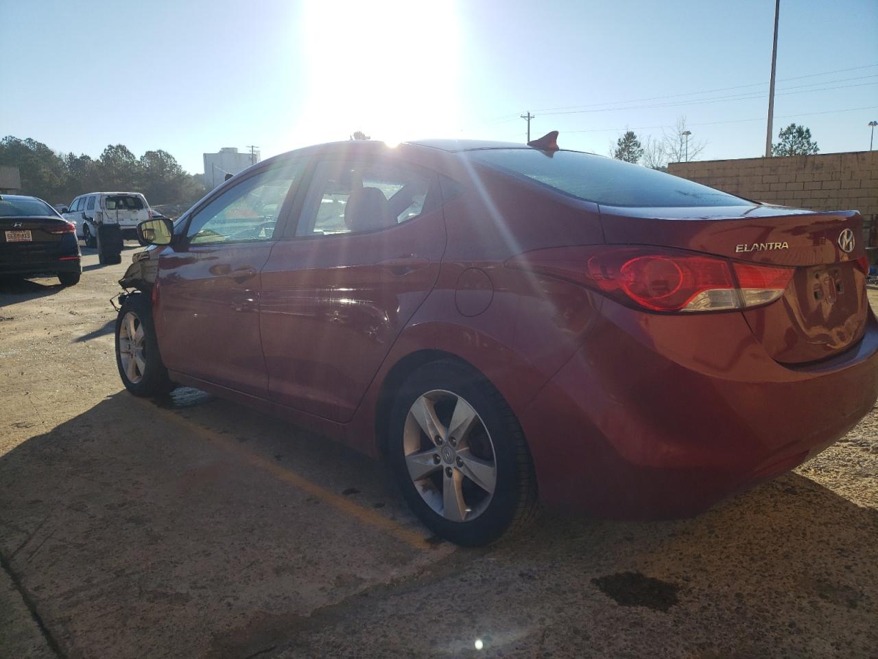 Image 2 of 2012 HYUNDAI ELANTRA GLS 2012 with VIN KMHDH4AE3CU186833