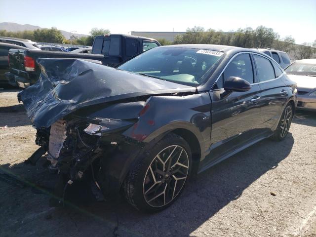 Image 1 of 2022 HYUNDAI SONATA N LINE 2022 with VIN KMHL14JC1NA212980