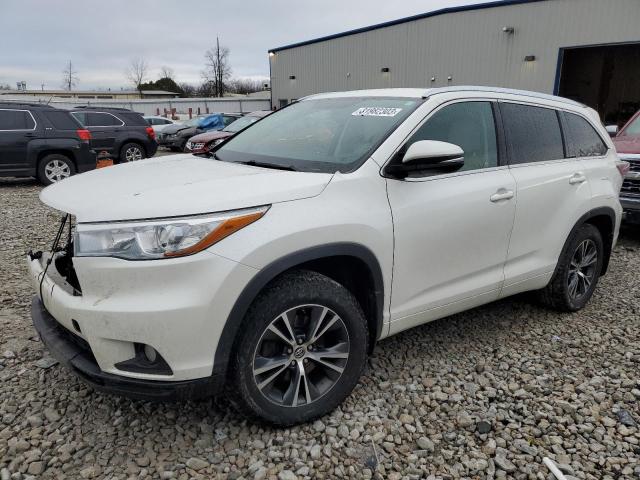 Изображение 1 2016 TOYOTA HIGHLANDER XLE 2016 с VIN 5TDJKRFH4GS233709