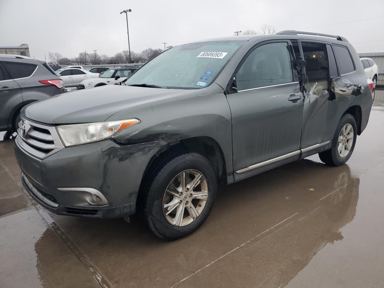 Image 1 of 2013 TOYOTA HIGHLANDER BASE 2013 with VIN 5TDBK3EH3DS246109