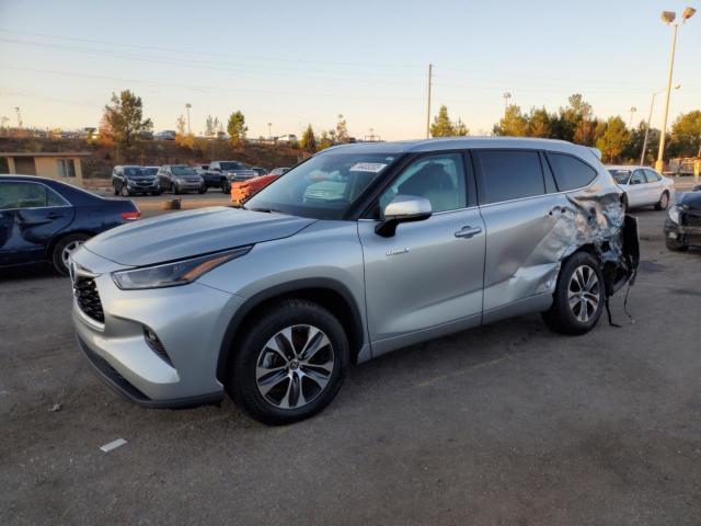 Image 1 of 2021 TOYOTA HIGHLANDER HYBRID XLE 2021 with VIN 5TDGARAH6MS008305