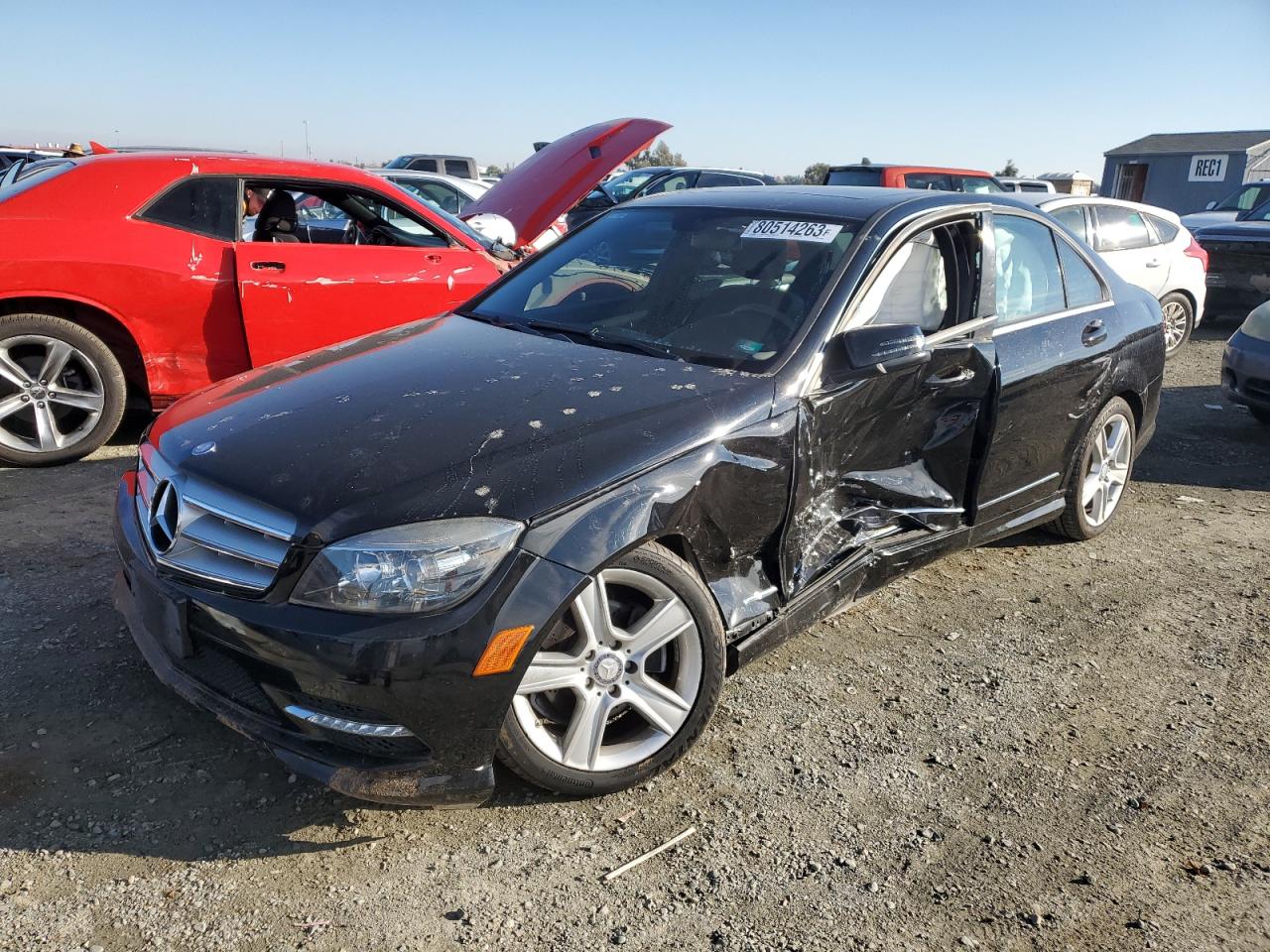 Image 1 of 2011 MERCEDES-BENZ C 300 2011 with VIN WDDGF5EB8BR147823