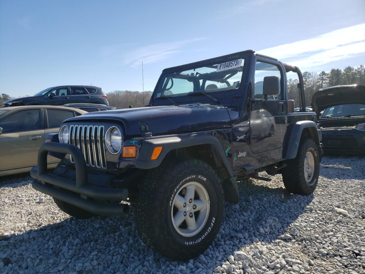 Изображение 1 1999 JEEP WRANGLER / TJ SPORT 1999 с VIN 1J4FY19S6XP458747