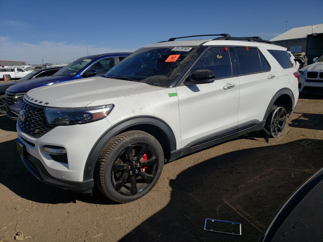 Image 1 of 2021 FORD EXPLORER ST 2021 with VIN 1FM5K8GC9MGC22088