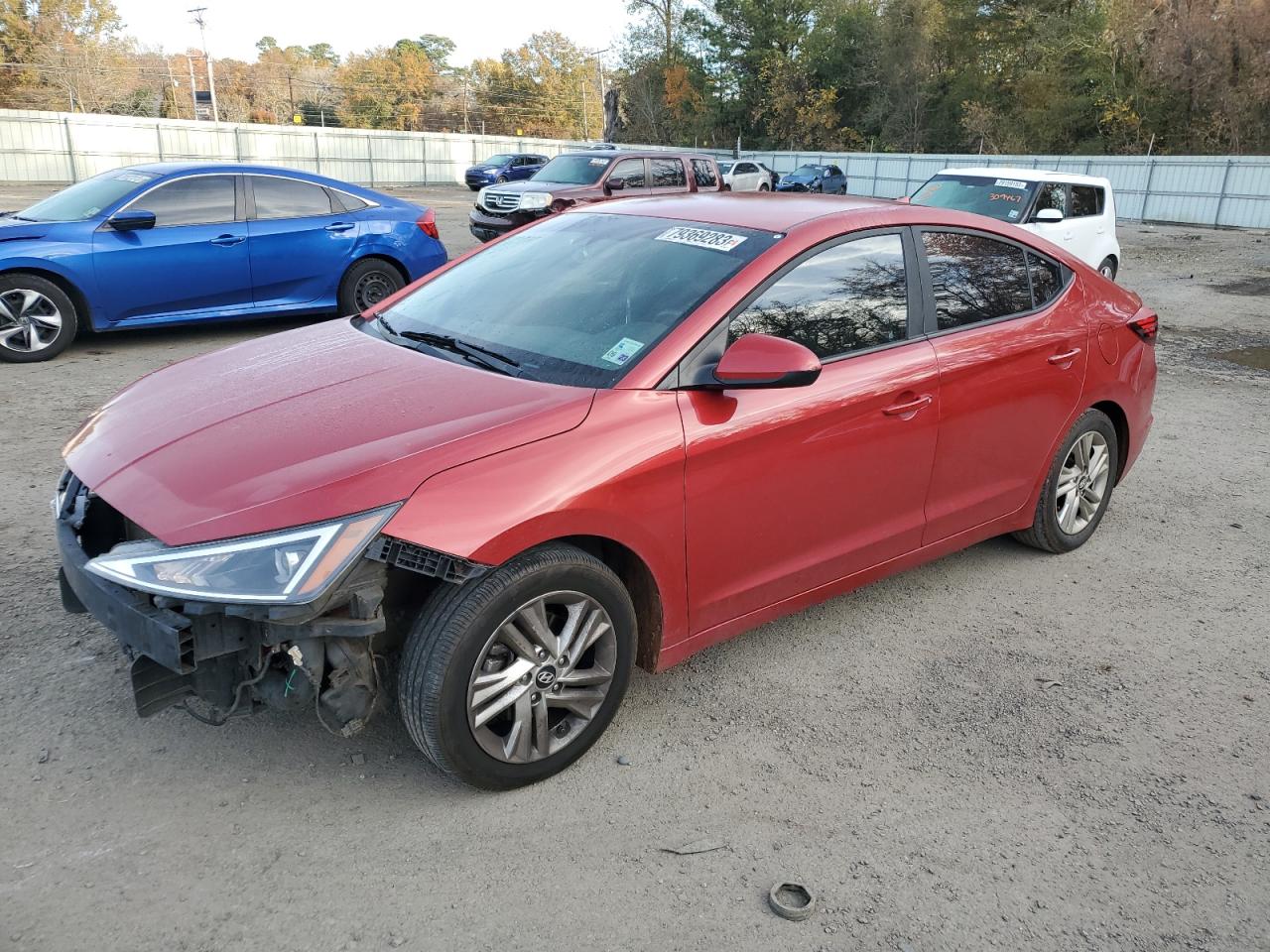 Image 1 of 2019 HYUNDAI ELANTRA SEL 2019 with VIN 5NPD84LF5KH461928