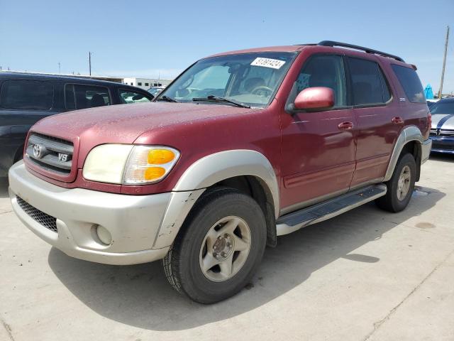 Image 1 of 2002 TOYOTA SEQUOIA SR5 2002 with VIN 5TDZT34A72S103418