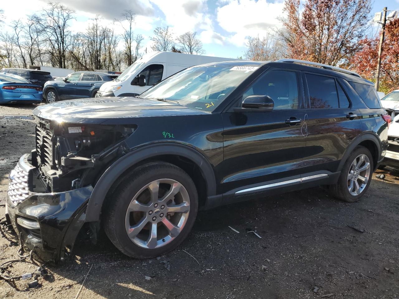 Изображение 1 2020 FORD EXPLORER PLATINUM 2020 с VIN 1FM5K8HCXLGA01578