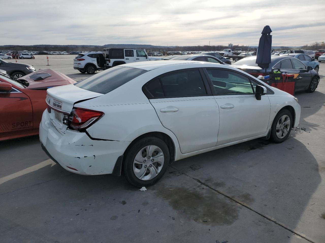 Image 3 of 2014 HONDA CIVIC LX 2014 with VIN 2HGFB2F59EH528529