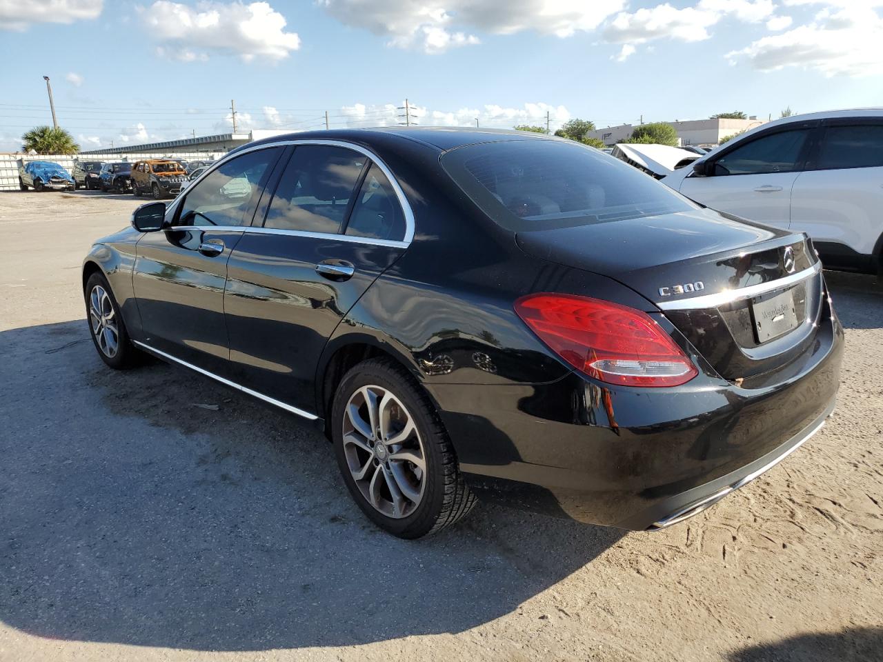 Image 2 of 2015 MERCEDES-BENZ C 300 4MATIC 2015 with VIN 55SWF4KB3FU038278