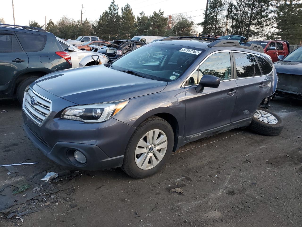 Image 1 of 2017 SUBARU OUTBACK 2.5I PREMIUM 2017 with VIN 4S4BSACC3H3209804