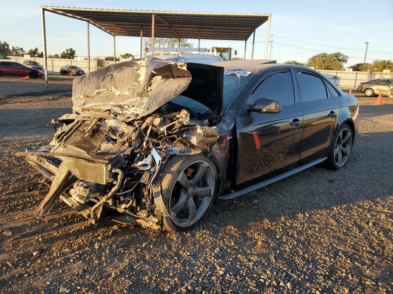 Image 1 of 2014 AUDI S4 PREMIUM PLUS 2014 with VIN WAUBGAFL8EA100079