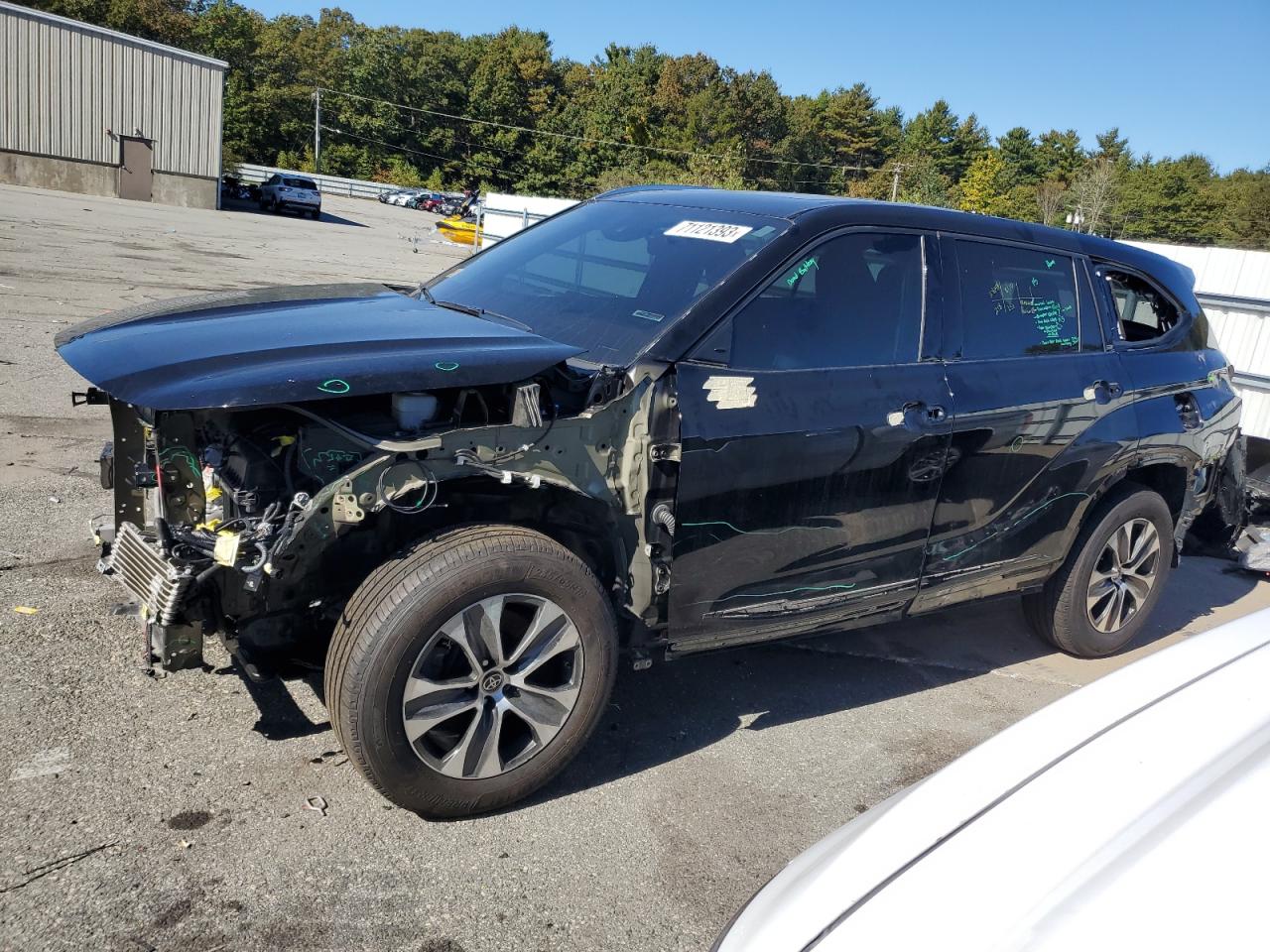 Image 1 of 2021 TOYOTA HIGHLANDER XLE 2021 with VIN 5TDGZRBH4MS528154