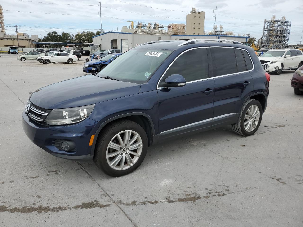 Image 1 of 2013 VOLKSWAGEN TIGUAN S 2013 with VIN WVGAV3AX2DW616543
