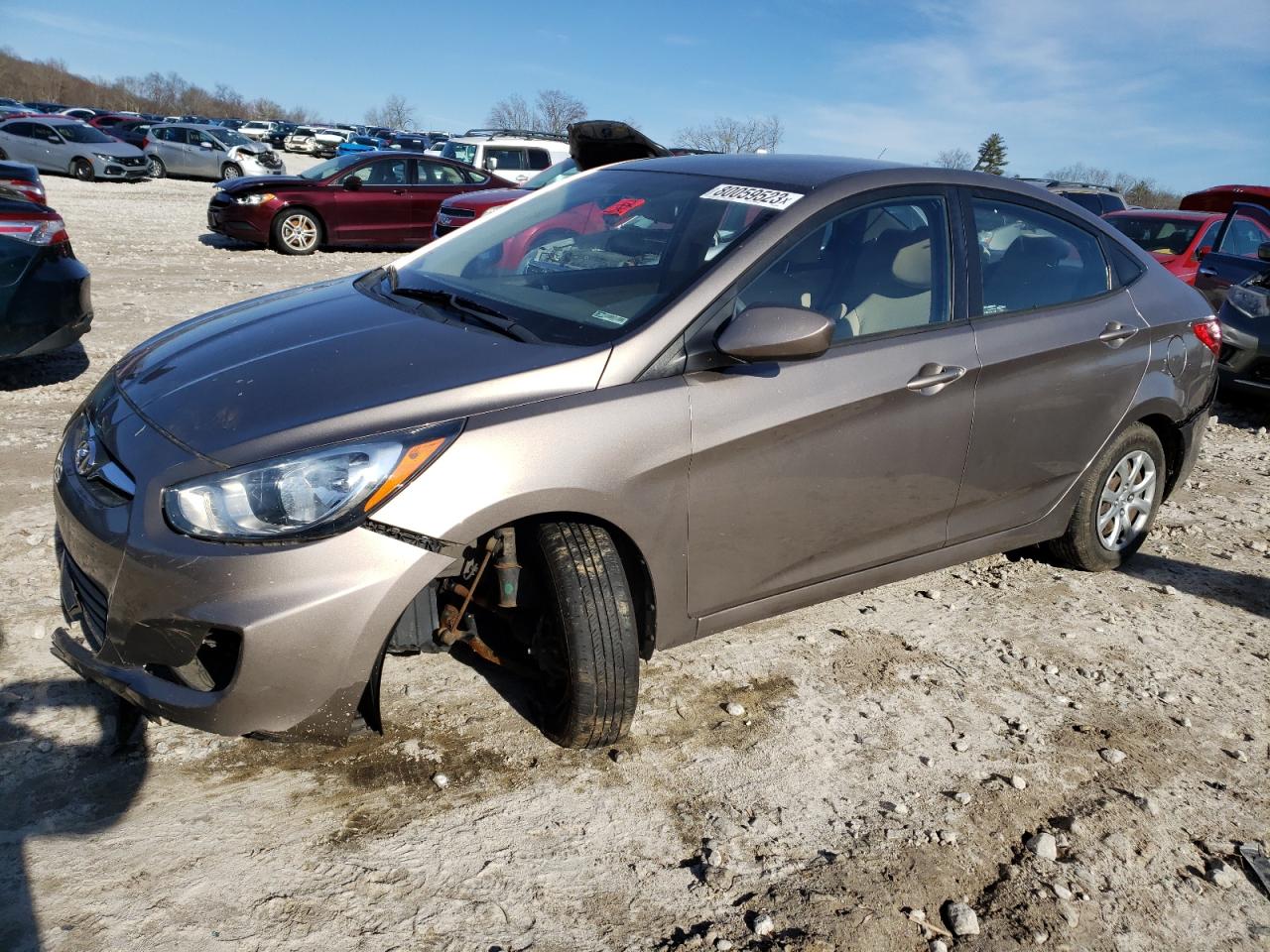 Image 1 of 2013 HYUNDAI ACCENT GLS 2013 with VIN KMHCT4AE9DU509441