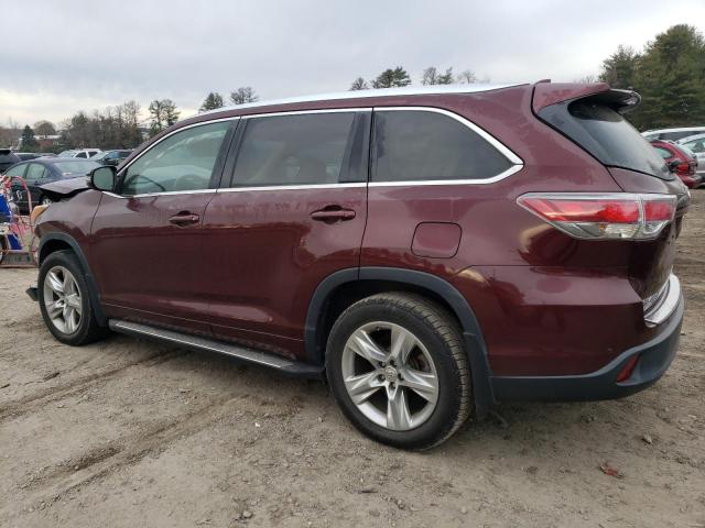 Изображение 2 2015 TOYOTA HIGHLANDER LIMITED 2015 с VIN 5TDDKRFH2FS129991