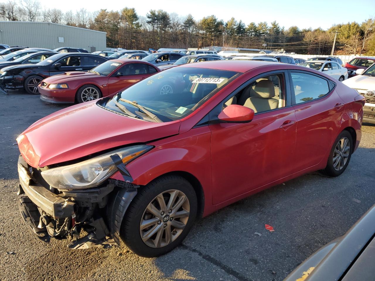 Изображение 1 2014 HYUNDAI ELANTRA SE 2014 с VIN KMHDH4AE1EU155504