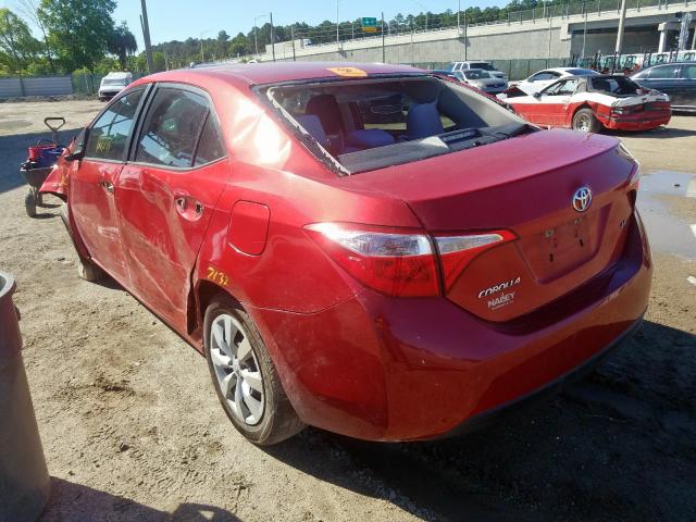 Image 3 of 2014 TOYOTA COROLLA L 2014 with VIN 5YFBURHE8EP162585
