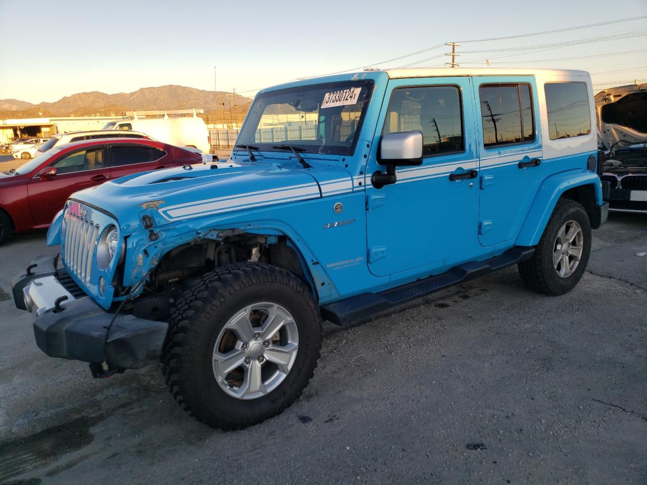 Image 1 of 2017 JEEP WRANGLER UNLIMITED SAHARA 2017 with VIN 1C4BJWEG7HL659816