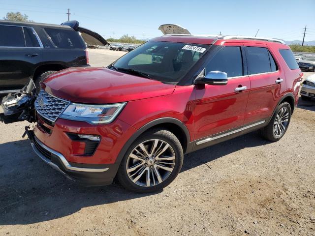 Image 1 of 2018 FORD EXPLORER PLATINUM 2018 with VIN 1FM5K8HT1JGB44495