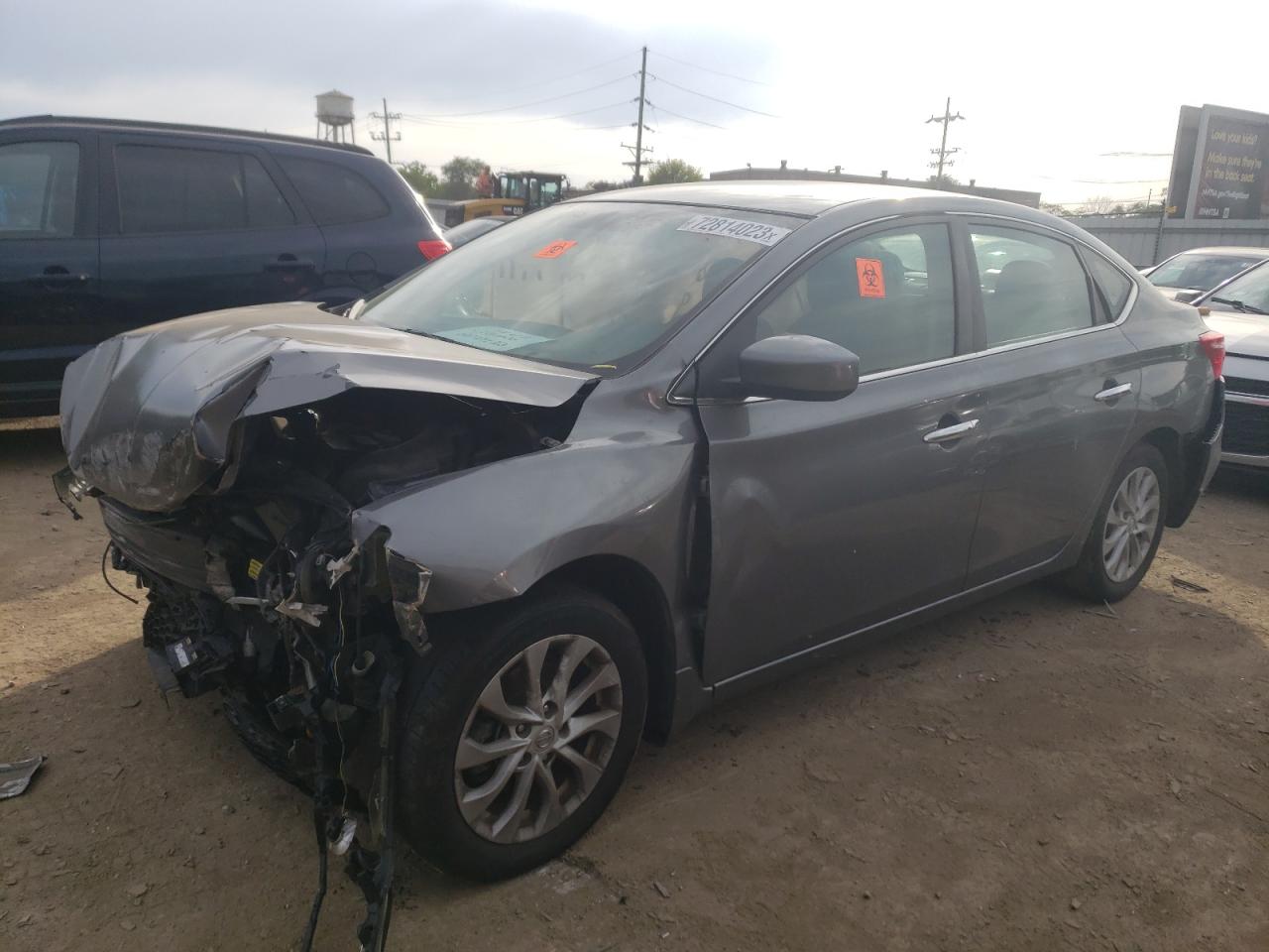 Image 1 of 2019 NISSAN SENTRA S 2019 with VIN 3N1AB7APXKL605526