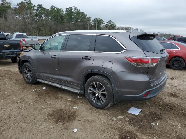 Image 2 of 2016 TOYOTA HIGHLANDER XLE 2016 with VIN 5TDKKRFH3GS128230