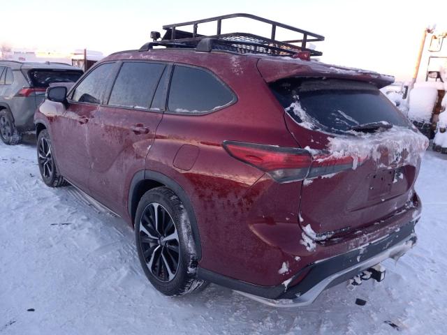 Image 2 of 2021 TOYOTA HIGHLANDER XSE 2021 with VIN 5TDJZRBH2MS075951