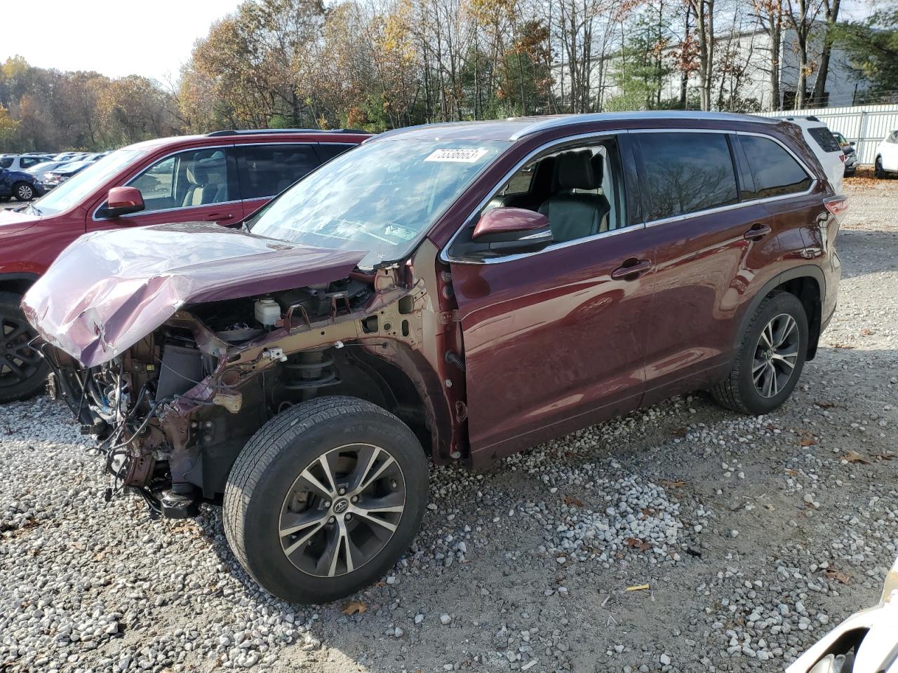 2016 TOYOTA HIGHLANDER XLE 2016 image