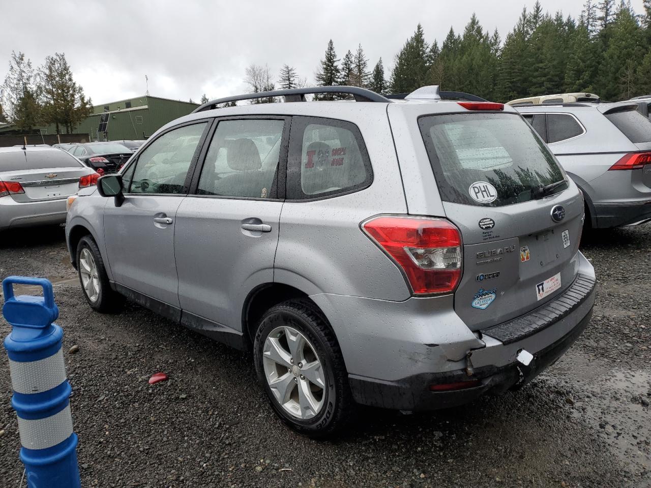 Image 2 of 2016 SUBARU FORESTER 2.5I 2016 with VIN JF2SJABC4GH494024