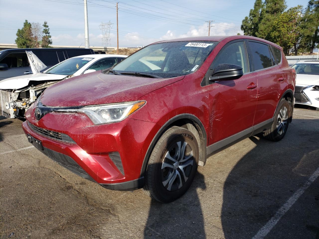Image 1 of 2018 TOYOTA RAV4 LE 2018 with VIN JTMZFREV2JD120214