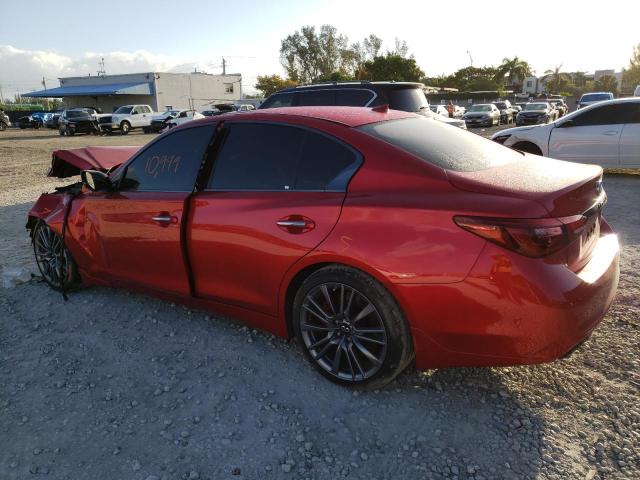 Image 2 of 2021 INFINITI Q50 RED SPORT 400 2021 with VIN JN1FV7DP6MM850468