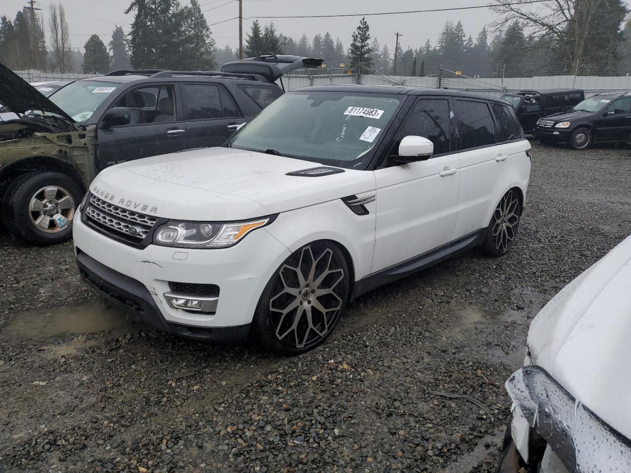 Image 1 of 2016 LAND ROVER RANGE ROVER SPORT HSE 2016 with VIN SALWR2VF7GA560359