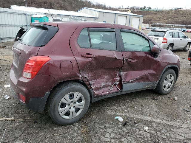 Image 3 of 2017 CHEVROLET TRAX LS 2017 with VIN 3GNCJKSBXHL272680