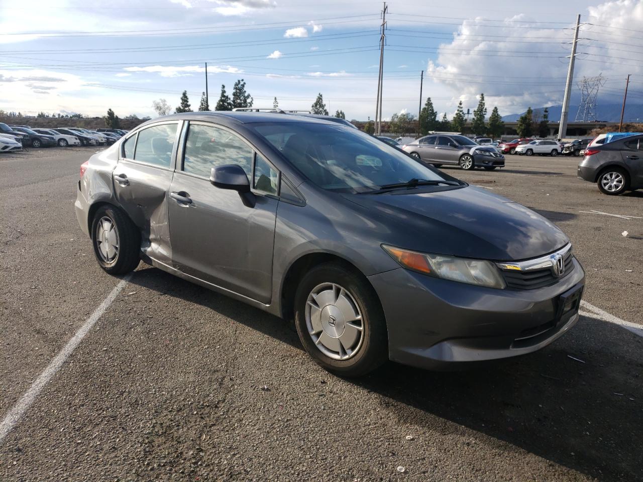 Image 1 of 2012 HONDA CIVIC HF 2012 with VIN 2HGFB2F66CH555760