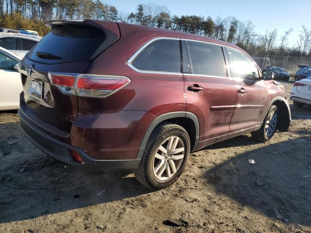 Изображение 3 2016 TOYOTA HIGHLANDER LE 2016 с VIN 5TDZKRFH2GS174341