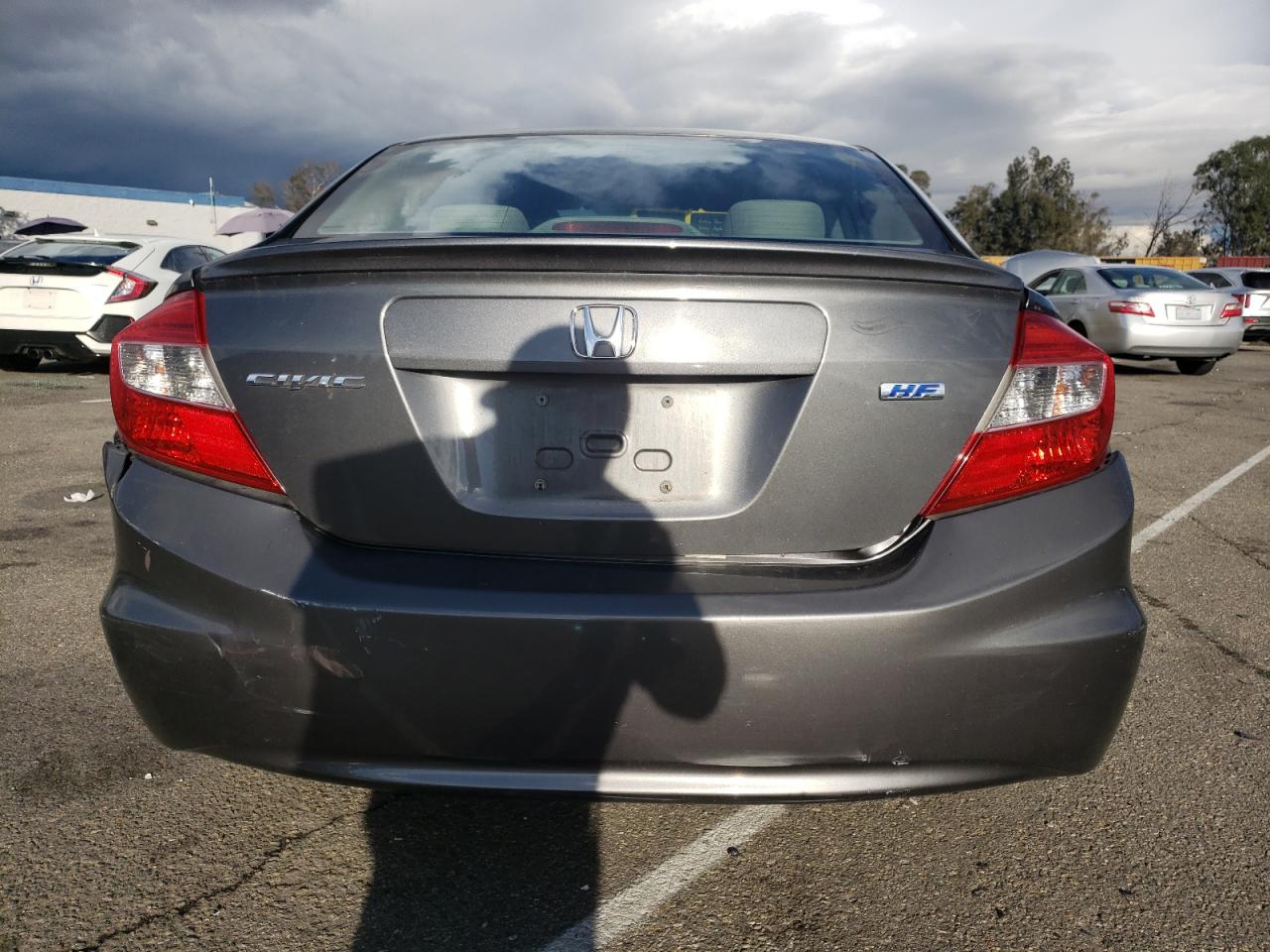 Image 3 of 2012 HONDA CIVIC HF 2012 with VIN 2HGFB2F66CH555760