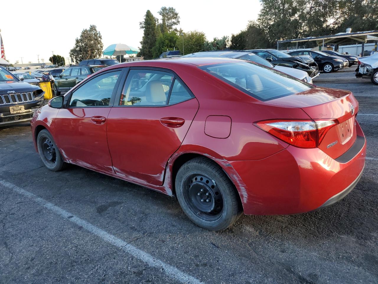 Image 2 of 2015 TOYOTA COROLLA L 2015 with VIN 5YFBURHE5FP186649