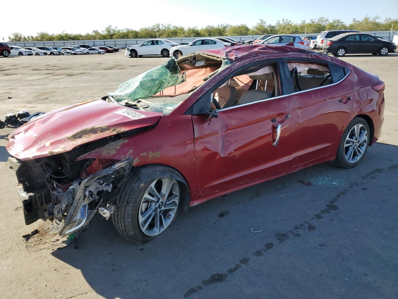 Image 1 of 2017 HYUNDAI ELANTRA SE 2017 with VIN KMHD84LFXHU263517