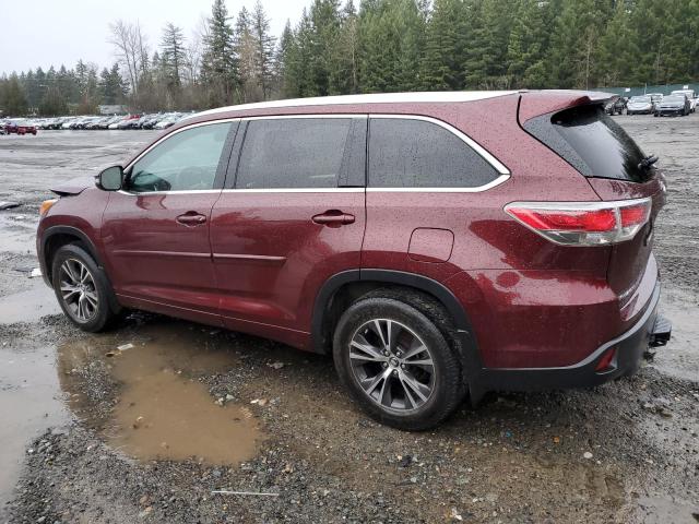 Изображение 2 2016 TOYOTA HIGHLANDER XLE 2016 с VIN 5TDJKRFH4GS280481