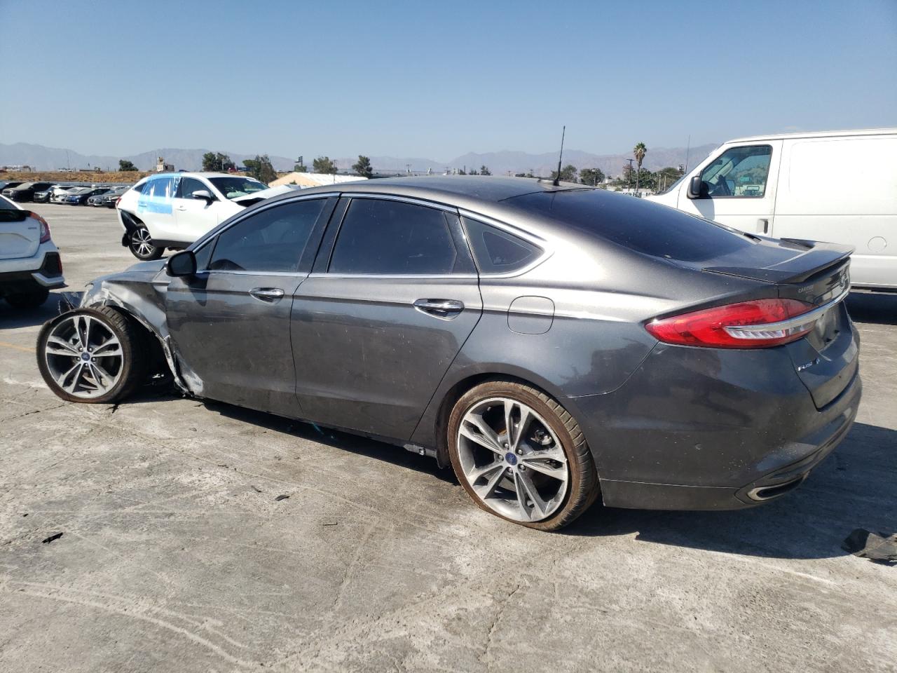 Image 2 of 2018 FORD FUSION TITANIUM/PLATINUM 2018 with VIN 3FA6P0K9XJR177146