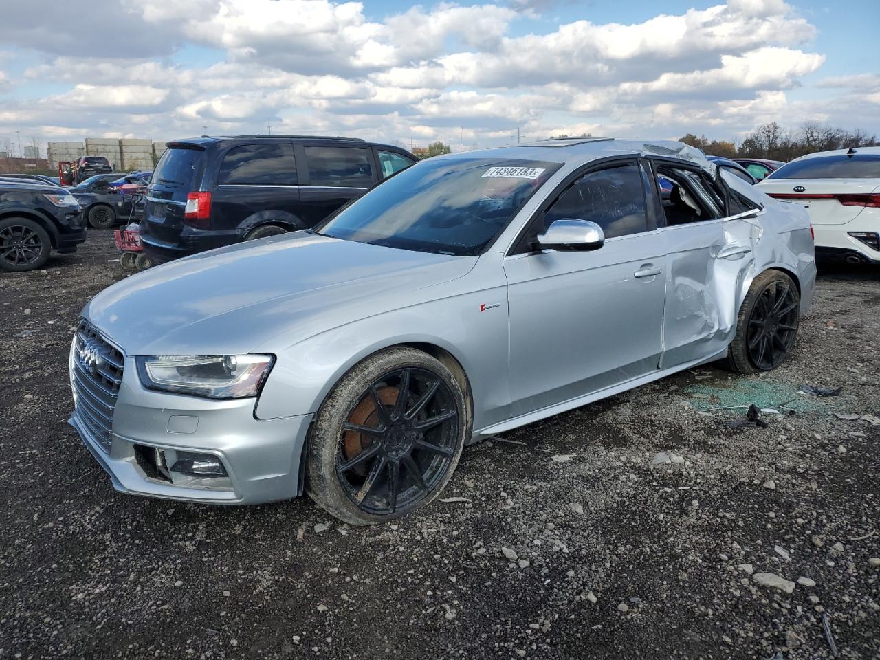 Image 1 of 2014 AUDI S4 PREMIUM PLUS 2014 with VIN WAUBGAFL9EA107199