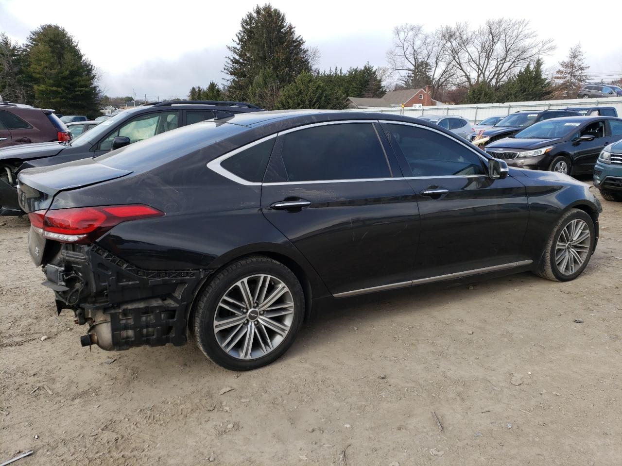 Image 3 of 2018 GENESIS G80 BASE 2018 with VIN KMHGN4JEXJU250532