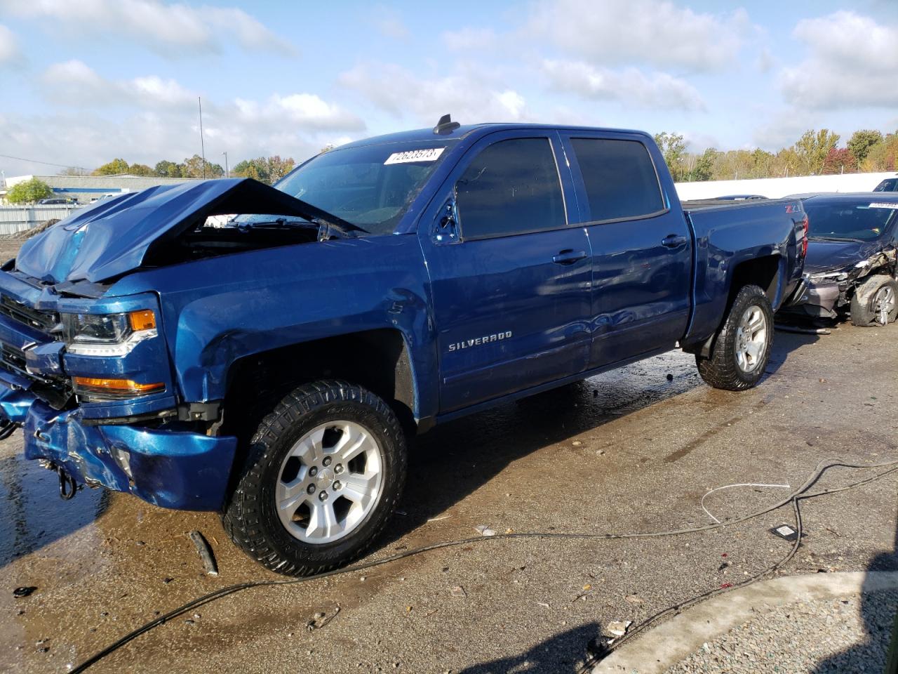 Image 1 of 2018 CHEVROLET SILVERADO K1500 LT 2018 with VIN 3GCUKREC8JG348497