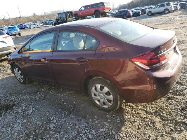 Image 2 of 2014 HONDA CIVIC LX 2014 with VIN 2HGFB2F51EH507190