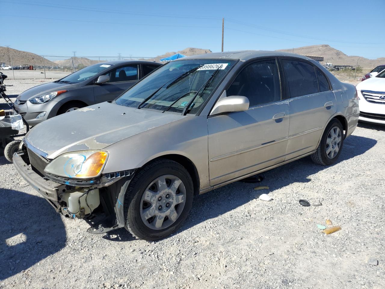 Image 1 of 2002 HONDA CIVIC EX 2002 with VIN JHMES26762S003622
