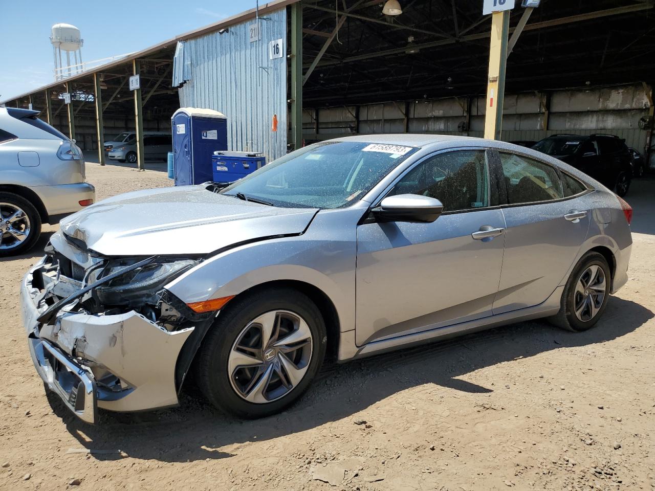 Image 1 of 2020 HONDA CIVIC LX 2020 with VIN 19XFC2F64LE027464