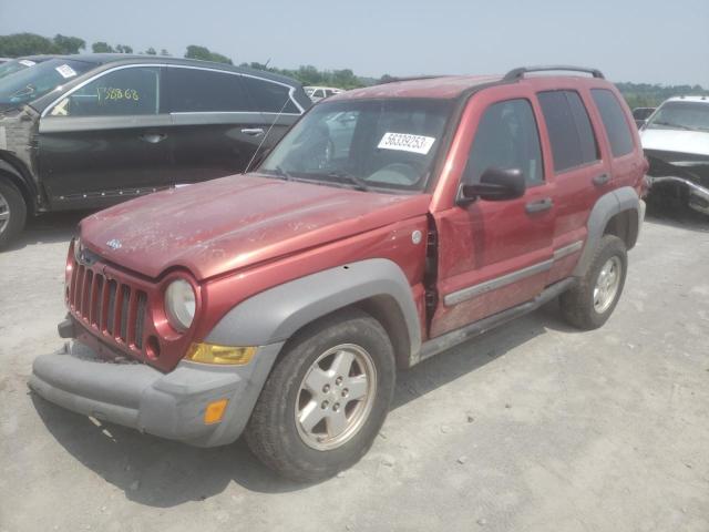 Image 1 of 2006 JEEP LIBERTY SPORT 2006 with VIN 1J4GL48KX6W149244